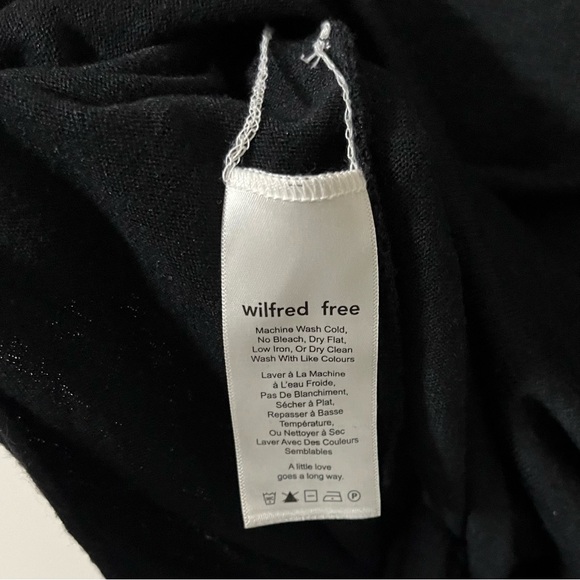 Wilfred Free Black Front Twist Subah Shirt - Picture 8 of 9